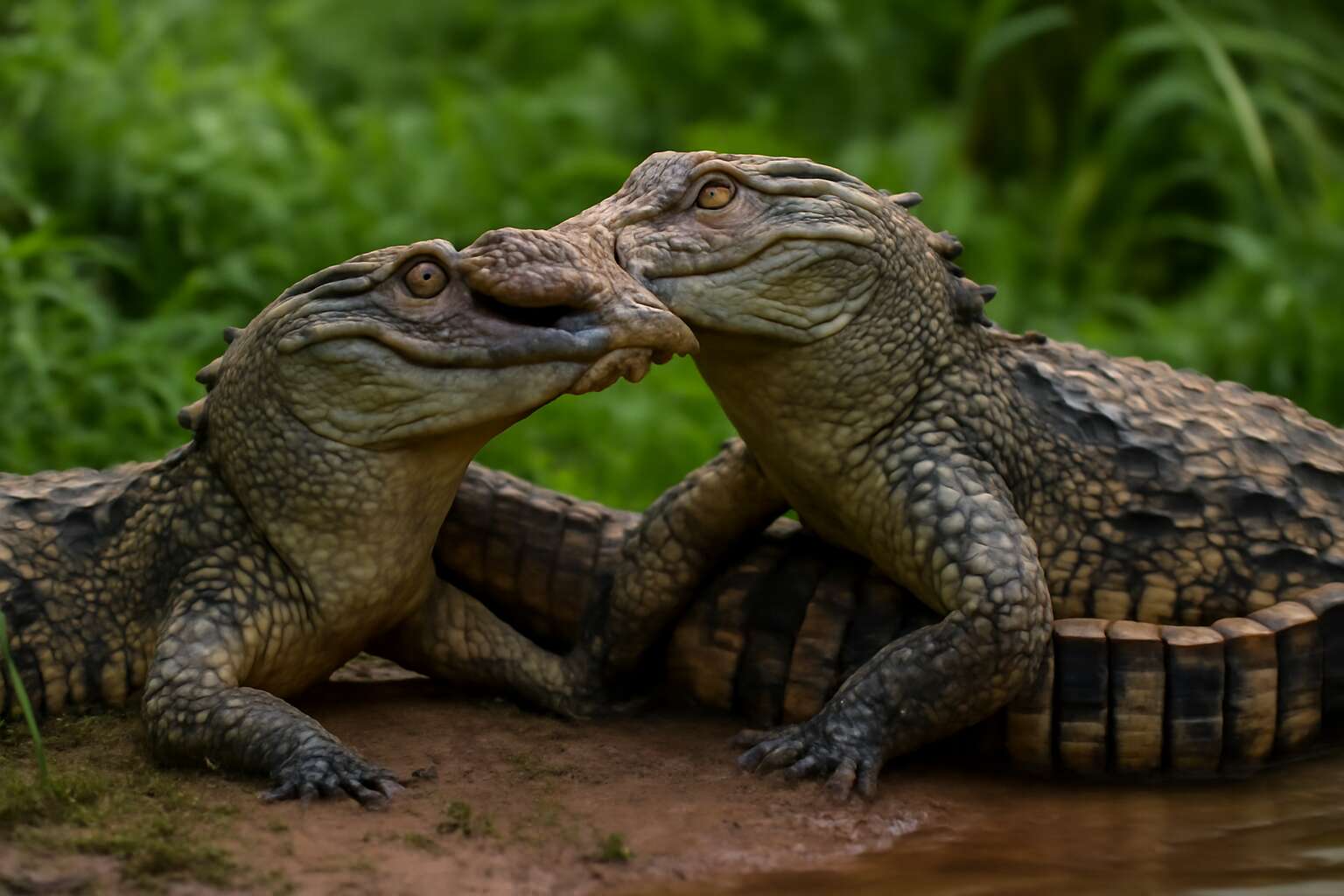 how crocodile mate