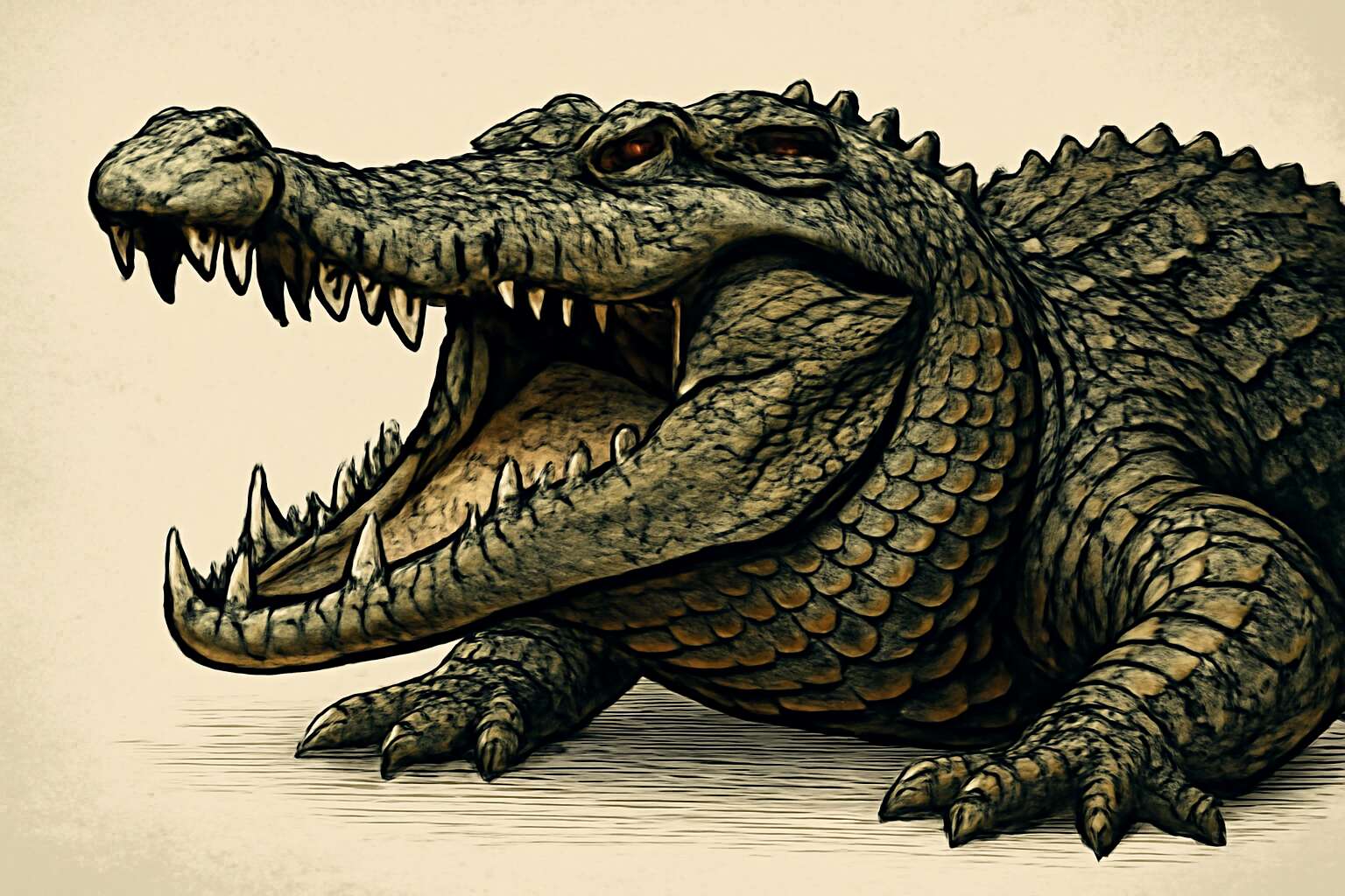 crocodile vector
