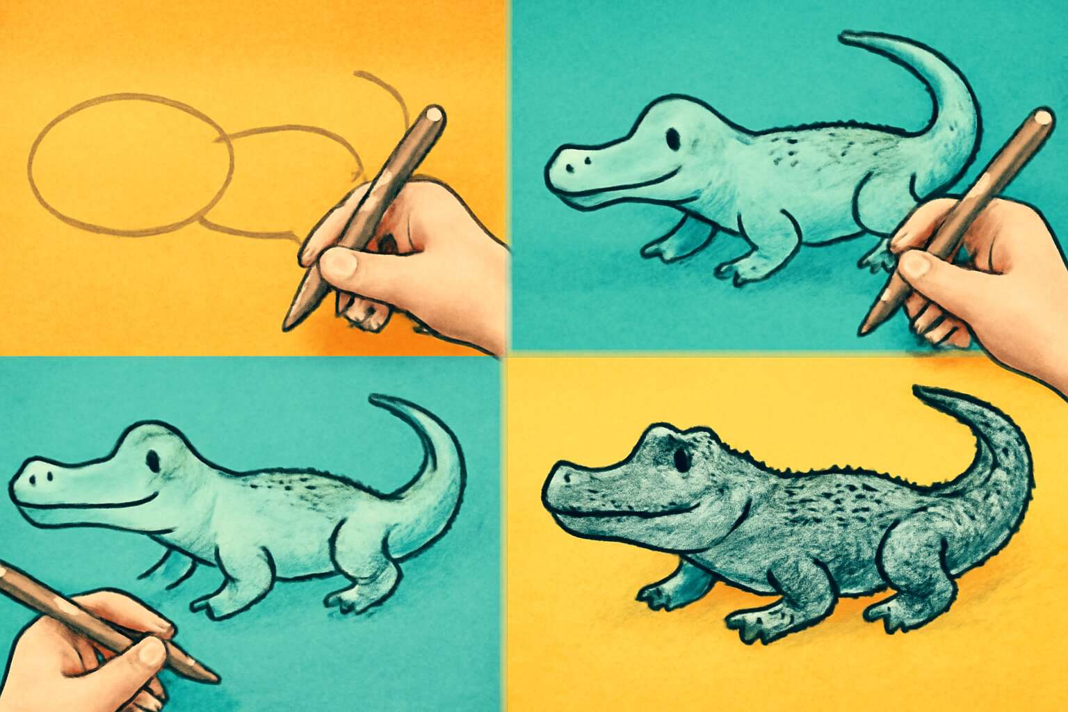 crocodile drawing
