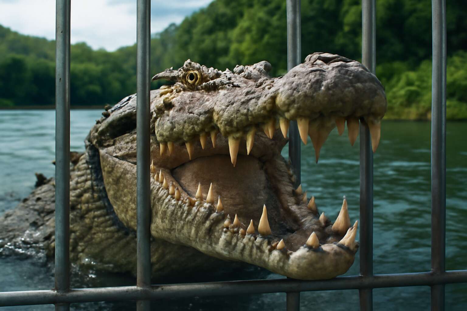crocodile cage diving