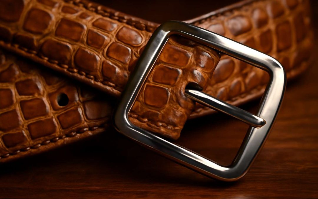 Elevate Your Style with the Timeless Elegance of a Premium Crocodile Leather Belt