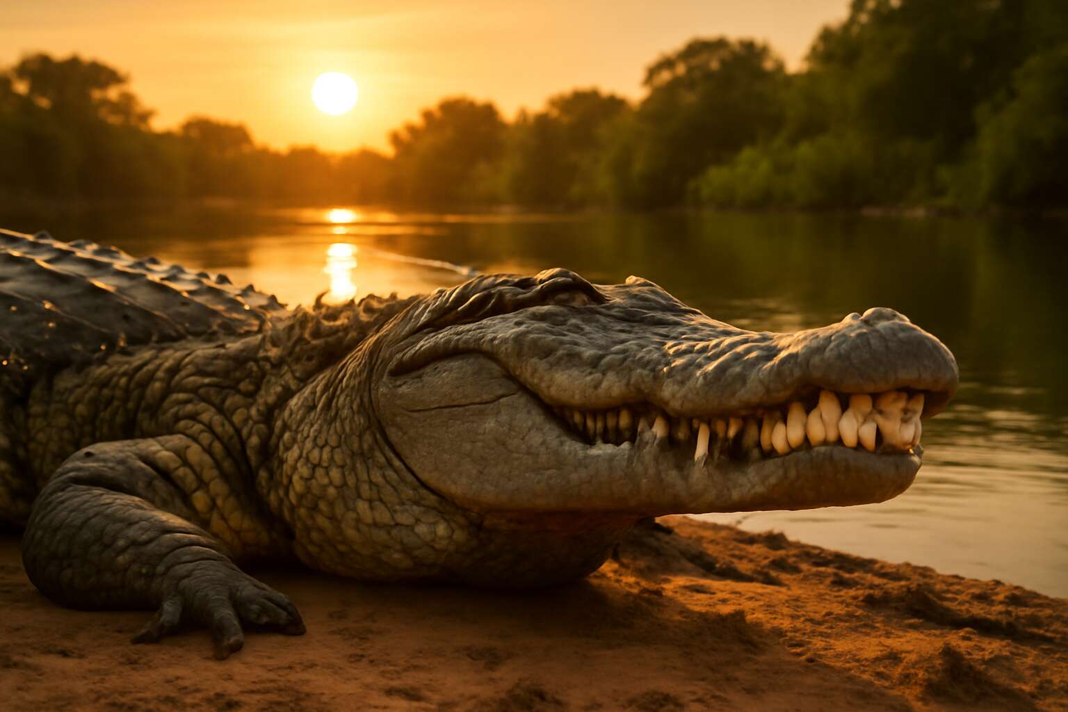 crocodile is amphibian or not