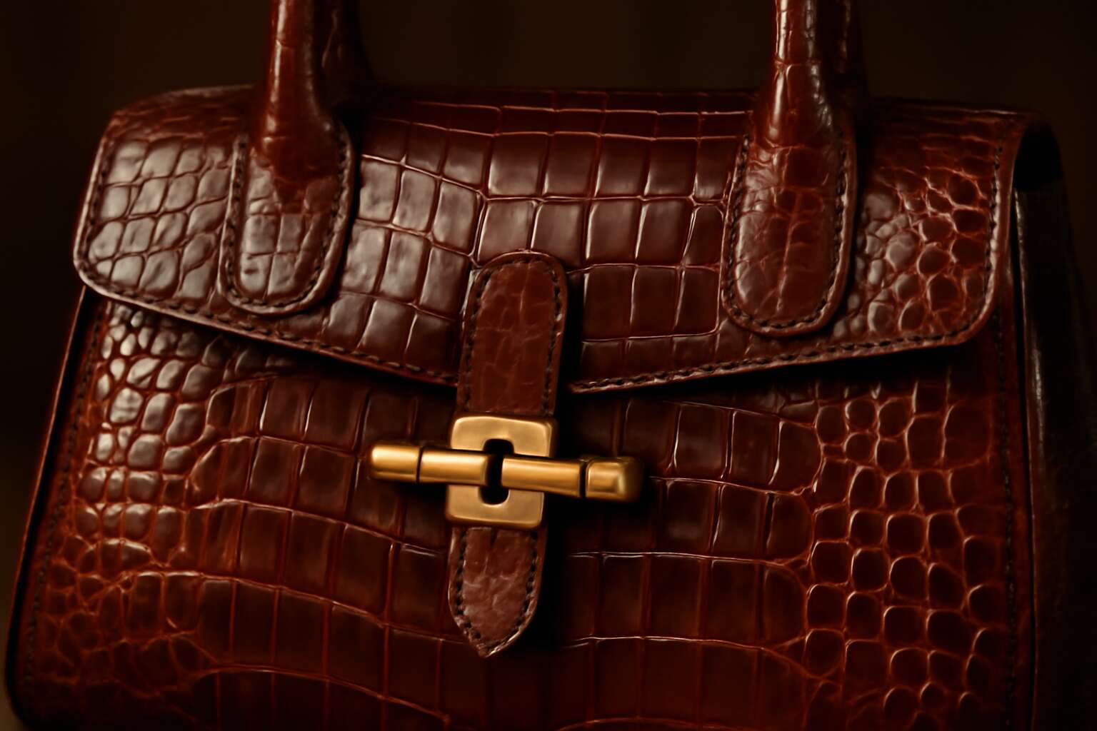 crocodile leather bag