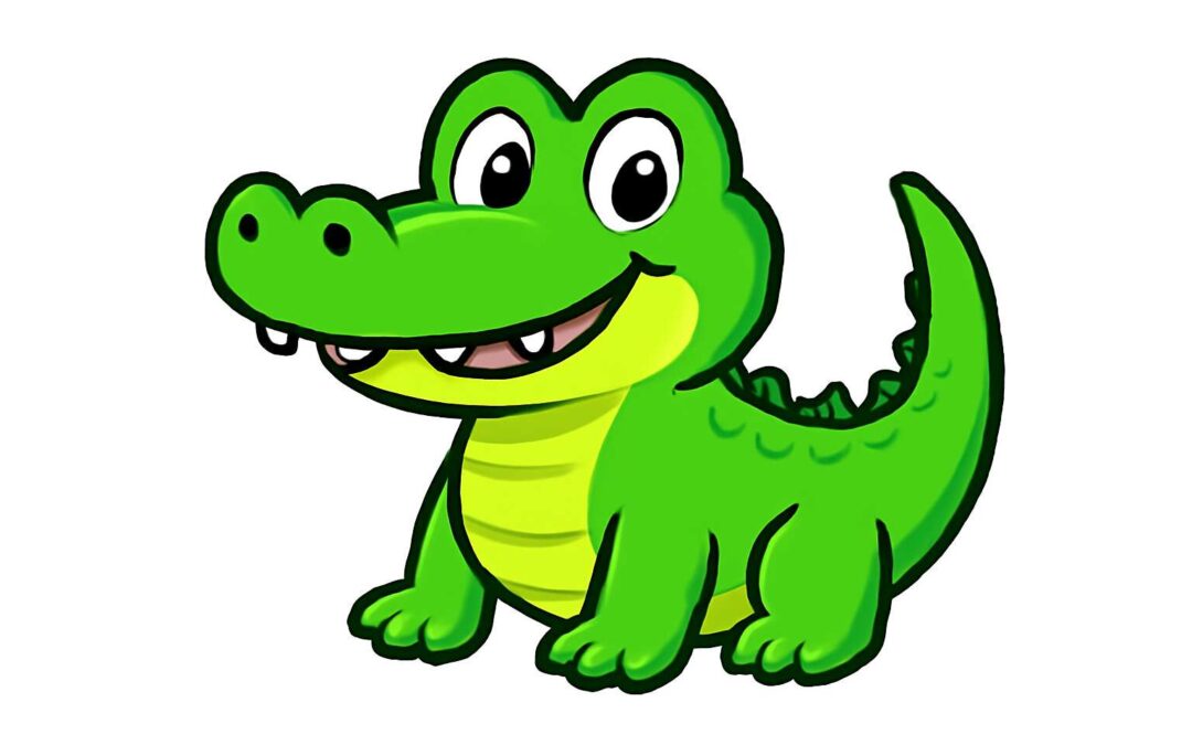 Vibrant crocodile clipart for bold vibes: perfect for crafts, logos, and kids’ projects.