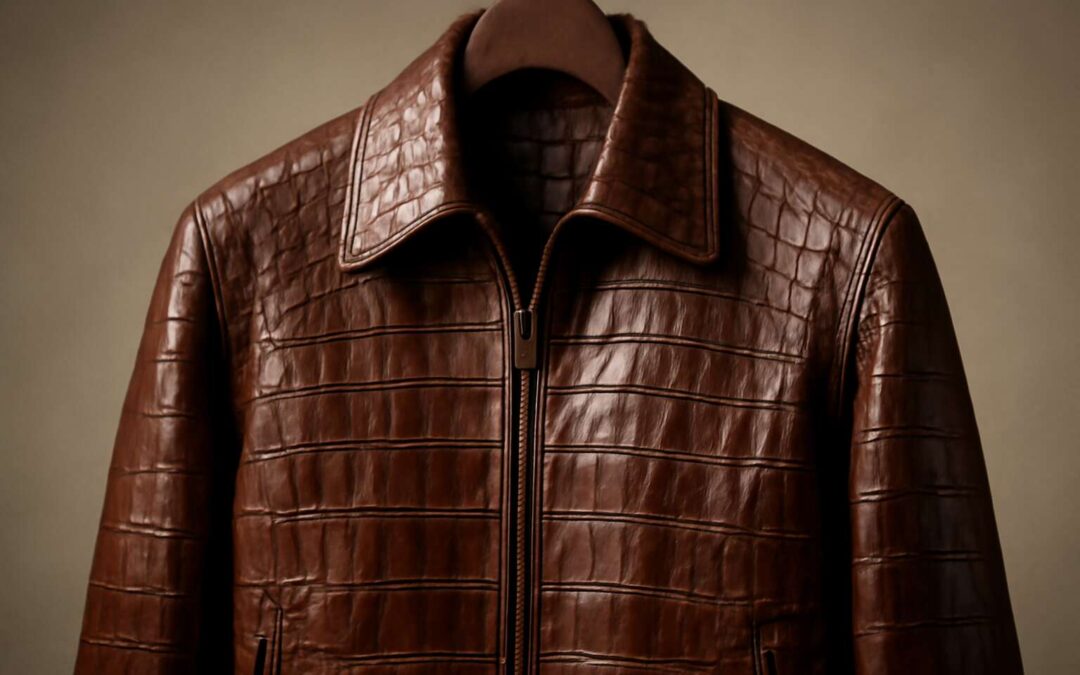 Bold & Luxe: crocodile jacket that elevates every outfit