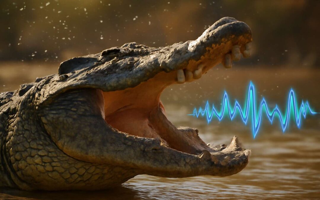 Discover how crocodile sound patterns and what they signal in the wild.