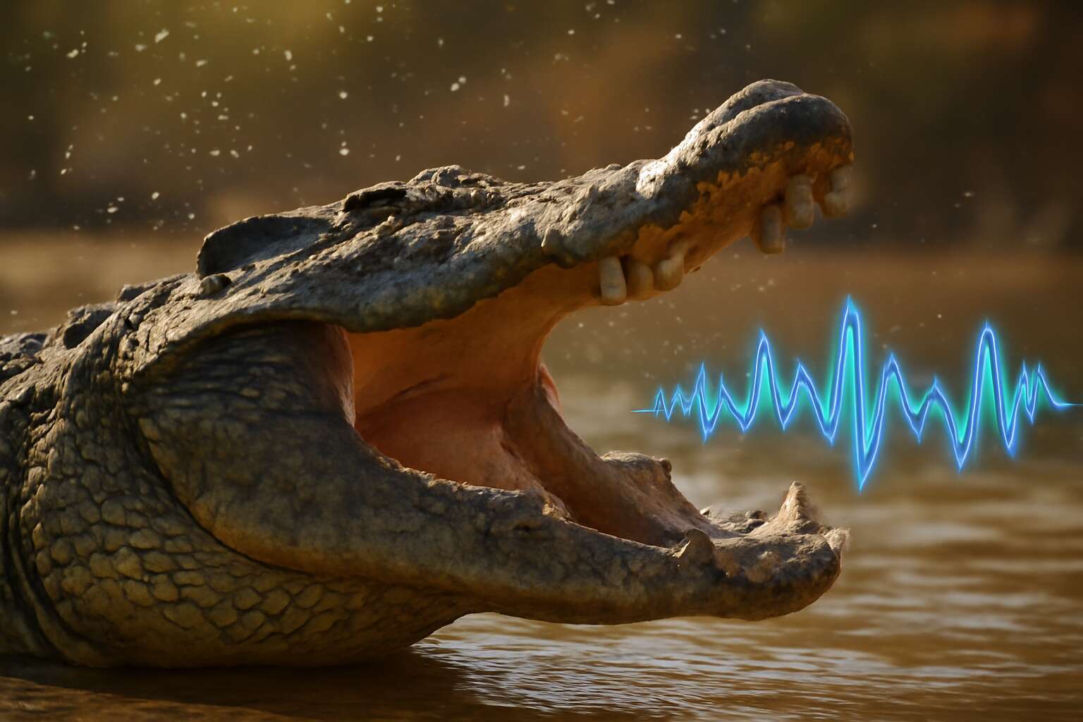 how crocodile sound